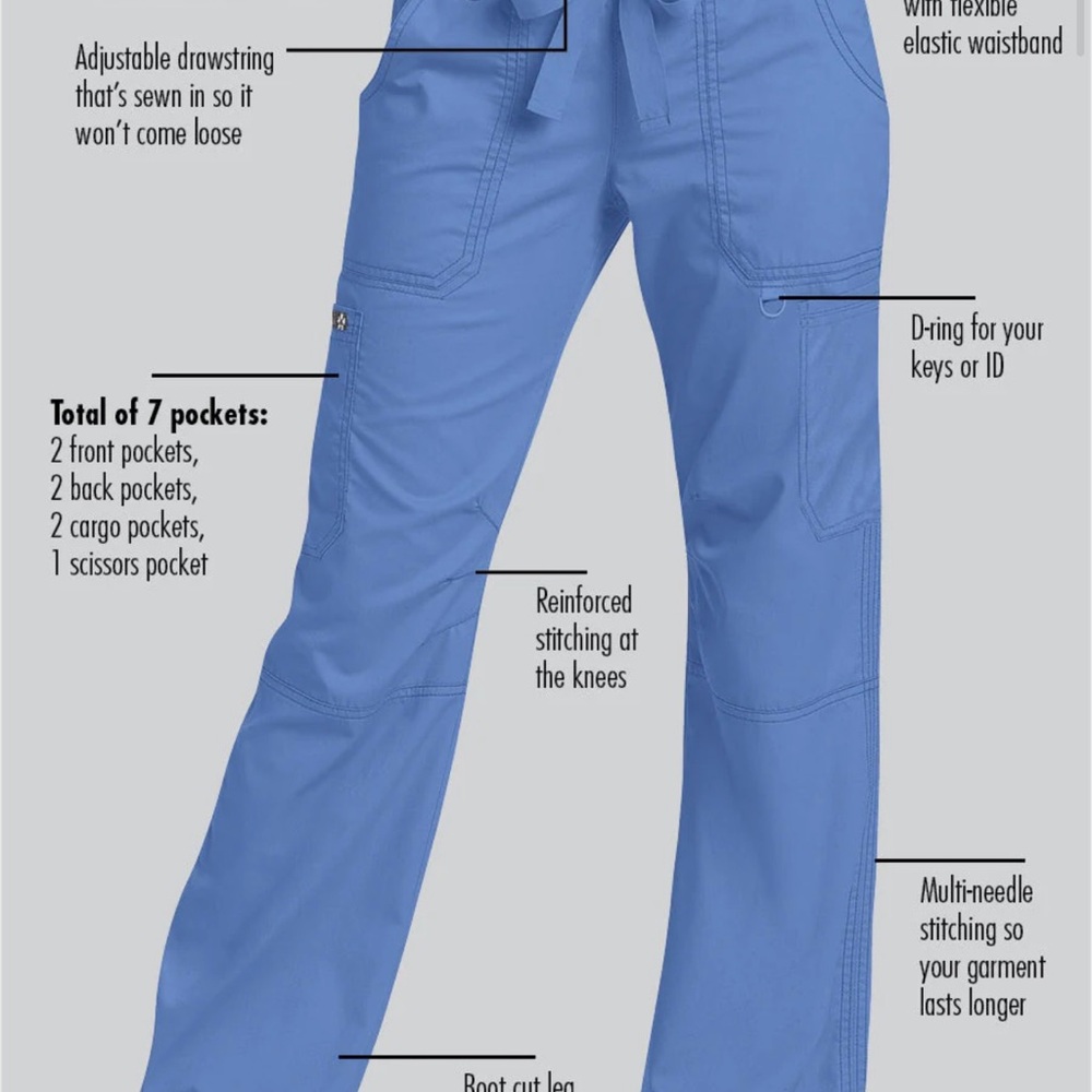 Koi Charcoal Women's Scrub Set - Picture 5 of 5